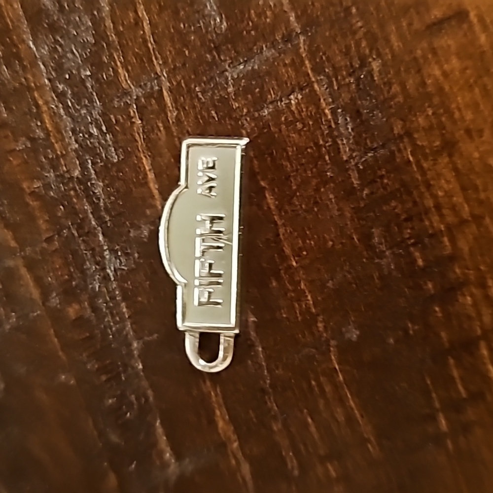 Authentic Tiffany's Sterling Silver New York Fifth Avenue Charm